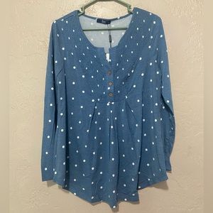 Flowy Tunic Top size Large